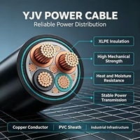 Kabel Daya SinoShine YJV22 0.6/1kV 3 Inti 95mm2 Tembaga XLPE Berpelindung Berkualitas Tinggi Tahan Api untuk Stasiun Pompa Ladang Minyak