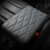 Coussin d'accoudoir en mousse à mémoire de forme, cuir à points diamant, rallonge de console de voiture perforée 4 saisons, pour BMW Toyota Honda