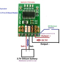 Module de charge/décharge/boost 5V/2.1A, batterie au lithium 3.7V 4.2V, alimentation mobile, carte DIY modèle DD06CUSA CN