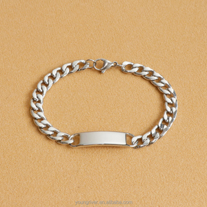 2024 Bracelets de Couples à la mode 8mm Bracelet chaîne <span class=keywords><strong>gourmette</strong></span> Bracelets gravés personnalisés pour lui son cadeau personnalisé - Product Image 6
