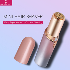 Mini rasoir portable en forme de rouge à lèvres, épilateur électrique indolore pour le visage, tondeuse pour le dessus des lèvres et le <span class=keywords><strong>menton</strong></span>, outil de beauté à piles - Product Image 2