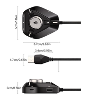Adaptador de Tarjeta de Sonido Externa USB Nuevo, Convertidor de Audio USB a 3.5mm con 2 Puertos USB Tipo C, Plug and Play para Laptop, PC y Auriculares