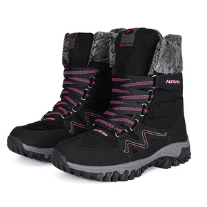 新着スタイル卸売ハイトップ毛皮sepatuボット本革ブーツ女性屋外冬ぬいぐるみ2023ホット販売ブランド