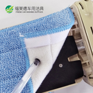Friend Car Washing Supplies Microfiber <b>Mop</b> Cover Blue Rectangular Replacement Cloth For Home Use - Product Image 3