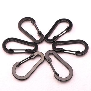 Moschettone da Arrampicata in Lega di Alluminio Nero Opaco di Alta Qualità, Forma Ovale Piatta da 2 Pollici, con Logo Personalizzato - Product Image 6