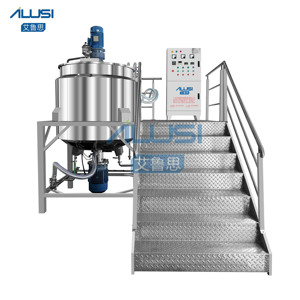 Mélangeur de détergent liquide en acier inoxydable de 1000 L avec homogénéisateur, équipement de mélange de liquides chimiques cosmétiques, ligne de production - Product Image 1