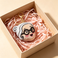 Gantungan Kunci Karakter Kustom Boneka Plush Lucu Aksesoris Tas Kartun Desain Personal OEM ODM Produsen Grosir