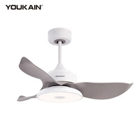 Fantaisie ventilateur de plafond lumière RGB lampe musique télécommande lustre coloré LED ventilateur de plafond et lumière avec haut-parleur de lampe bluetooth