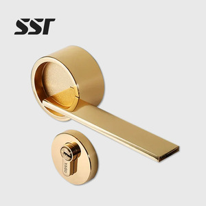 SSR SSR-1 Juego de Cerradura de Puerta con Control Táctil para Apartamentos, Hoteles y Villas de Estilo Americano Moderno, Manija de Puerta para Dormitorio, Cerradura Interior para Mano Derecha - Product Image 1