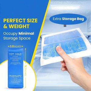 Soft Reusable Flexible Dual Temperature Hot/Cold <b>Gel</b> <b>Ice</b> <b>Packs</b> for Injuries Muscle Pain Relief-2 Rehabilitation Therapy Supplies - Product Image 1