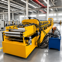 Machine de profilage à rouleaux pour poutres en C en acier avec PLC et transmission par engrenages, haute productivité, à vendre