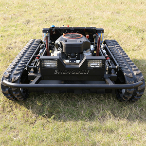 High Quality Professional Rubber Crawler 500M <b>Remote</b> Control Gasoline Engine Lawn <b>Mower</b> - Product Image 1