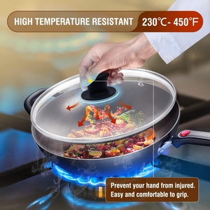 Silicone <b>Pan</b> Lid Holding <b>Handles</b>, Heat Resistant, Non-Slip <b>Handle</b> for Kitchen Cookware Lids and Covers - Product Image 4