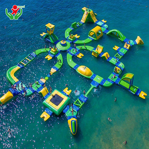 Percorso Ostacoli Gonfiabile in PVC Durevole, Parco Acquatico Galleggiante, Gara di Ostacoli Acquatici Gonfiabile per Divertimento in Lago e Mare - Product Image 4