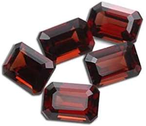 พลอยโกเมนสีแดงโมซาบิคิวธรรมชาติ6X8mm เจียระไนแบบละเอียดคุณภาพสูงสำหรับการทำเครื่องประดับ | IGI - Product Image 2