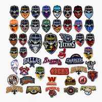 Écusson brodé vintage avec logo de football, thermocollant pour veste, casquette, streetwear