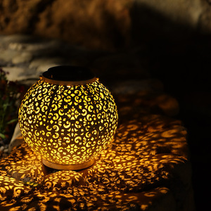 Solar Garden Lantern Hanging <b>Led</b> <b>Light</b> Portable Outdoor Decorative Lighting For Yard Patio Tree - Product Image 2
