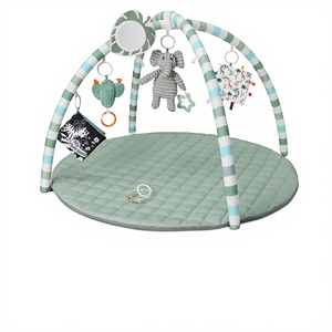 Alfombra de Juego para Bebés, Alfombra de Actividades para Estimulación Temprana con 6 Juguetes Suaves, Fácil de Instalar y Limpiar, de Poliéster, 2 cm - Product Image 4