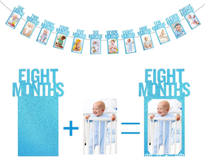 Banner Fotografico Personalizzato per Foto Mensili 1-12 Mesi, Decorazione per Primo Compleanno del Bambino - Product Image 2