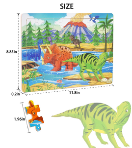<span class=keywords><strong>Puzzle</strong></span> <span class=keywords><strong>in</strong></span> <span class=keywords><strong>Legno</strong></span> da 60 Pezzi per Bambini, Tema <span class=keywords><strong>Animali</strong></span> Cartoon e Fiabe, <span class=keywords><strong>Puzzle</strong></span> Piatto Educativo per lo Sviluppo dell'Intelligenza - Product Image 5