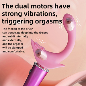 เครื่องสั่นคลิทอริสใหม่รูปตัวซีจีสปอตเครื่องสั่นเพชรรูปหงส์สามารถชาร์จได้10ความถี่ของเล่นทางเพศสำหรับผู้หญิงผู้ใหญ่ - Product Image 5