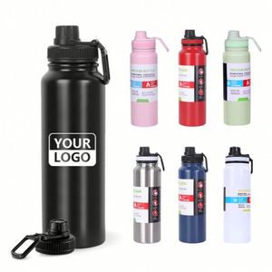 Botella de Agua de Acero Inoxidable con Aislamiento al Vacío de Doble Pared, Personalizada con Logotipo, 32 oz, Térmica, Libre de BPA, para Bebidas Frías y Calientes - Product Image 1