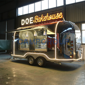 Remorque alimentaire CAMP 5m, camion-restaurant entièrement équipé, chariot à café et à nourriture, bar extérieur - Product Image 4