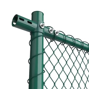Fabrication fiable clôture à maillons de chaîne galvanisée enduite de pvc de haute qualité pour terrain de basket, <span class=keywords><strong>poste</strong></span> d'élevage de bovins et de moutons - Product Image 1