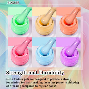 BOZLIN Hema Free tanpa panas Gel Builder dalam botol pabrik kustom 10ml BIAB Gel cair OEM Hard Gel Builder untuk ekstensi kuku - Product Image 3
