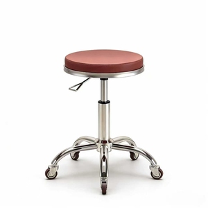 เก้าอี้ตัดผมแบบมีล้อเลื่อน ปรับระดับได้, โต๊ะทำงานสำหรับช่างทำผม, โต๊ะตัดแต่งเล็บและความงาม, โต๊ะสำหรับร้านทำผม - Product Image 2