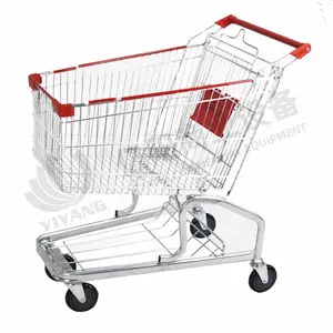 Beauty 60L/80L/100L Zinc Coating Shopping Cart European Style Hand Trolley