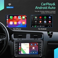 Podofo Autoradio Android 7'' 4+64G con Carplay/Android Auto Wireless, GPS, WIFI, BT, FM per Volkswagen/VW/PASSAT/POLO/GOLF 5 6/TOURAN