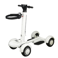 Scooter Eléctrico Plegable de 4 Ruedas para Golf, 2000W, Motor Dual, Batería de Litio de 48V 20Ah para Campo de Golf