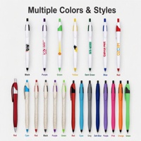 Stylo à bille personnalisé avec logo, stylo à bille rétractable en plastique, couleur personnalisée imprimée pour le bureau, les étudiants, cadeau promotionnel
