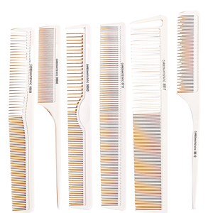 Peine de corte de pelo doble de Tony Factory, aguja de acero, cola puntiaguda, peine común de peluquero de plástico para uso doméstico, venta al por mayor - Product Image 1