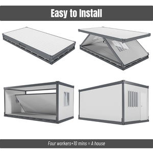 Giá rẻ nhỏ 20ft đúc sẵn nhà <span class=keywords><strong>CONTAINER</strong></span> Cắm trại Có thể tháo rời <span class=keywords><strong>container</strong></span> Tiny nhà di động cho người Tị nạn nhà di động - Product Image 4