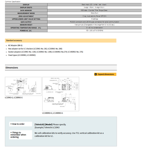 TOHNICHI Japan-Made LC20N3-G, LC200N3-G, LC1000N3-G, LC1400N3-G, TDT60CN3-G,TDT600CN3-G <b>Torque</b> Wrench Testers - Product Image 6