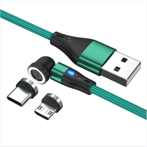 Venta al por mayor 540 Rotación 3-en-1 <span class=keywords><strong>Micro</strong></span> <span class=keywords><strong>USB</strong></span> C Cable cargador rápido magnético tipo C para iOS y uso de la computadora - Product Image 6