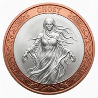 Pièce de monnaie en cuivre bicolore représentant un esprit féminin, pour décoration surnaturelle, cadeau, collection numismatique