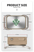 Collier intelligent pour animaux de compagnie USMILEPET, nouveau modèle, avec suivi GPS, surveillance de la fréquence cardiaque, de l'oxygène sanguin et de la pression artérielle pour chien et chat