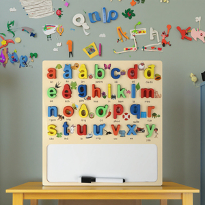 2025 venta al por mayor nuevo diseño Montessori rompecabezas de dibujos animados de madera juego de mesa juguetes educativos para niños en minúsculas vietnamitas - Product Image 4