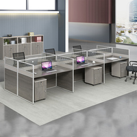 Table de travail modulaire en bois style classique, meuble de bureau, pour 2 personnes