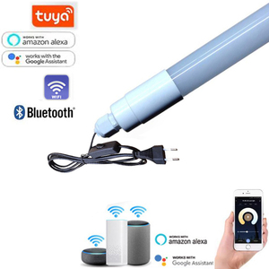 Tube lumineux LED fluorescent RGBW T8 TUYA WIFI APP IC avec interrupteur marche/arrêt, compatible <span class=keywords><strong>Google</strong></span> Home Alexa, RGB+W 3000K 4000K, prise US EU UK AU - Product Image 2