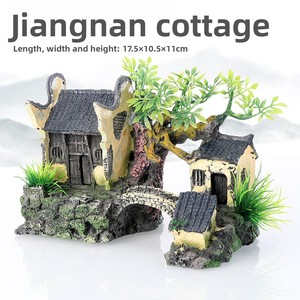 Ornamento per Acquario in Resina Stile Cottage Jiangnan Tradizionale Cinese - Product Image 2