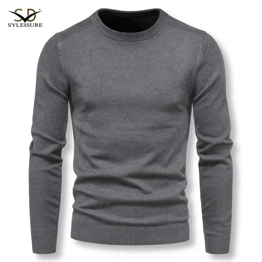 Top Quality Thick Warm New Autumn Winter Fashion Brand Solid Knit Half Turtle Neck Men Trendy Sweater Casual Mens Clothes