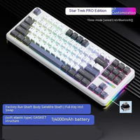 Keyboard Mekanik Ergonomis AULA F87 PRO Plastik BT 87 Tombol RGB Backlit Nirkabel Tombol Dapat Disesuaikan Gaming Mengetik Desktop