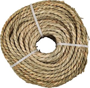 Corde en jonc de mer torsadé naturel à deux plis au meilleur prix pour le matériel de panier décoratif - Product Image 4