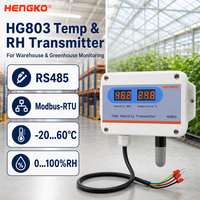Transmetteur de température et d'humidité industriel HENGKO HG803 RS485 Modbus-RTU |   Capteur numérique pour entrepôt et serre