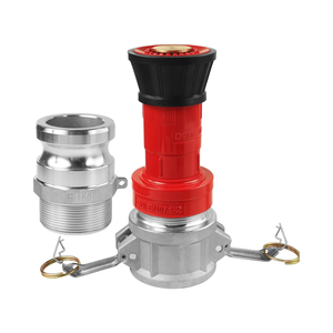 Buse de tuyau d'incendie industriel robuste de 1 à 1/2 pouces NPSH avec <span class=keywords><strong>raccord</strong></span> camlock en aluminium de 1.5 \ "2 pièces accessoire d'équipement de lutte contre l'incendie - Product Image 1