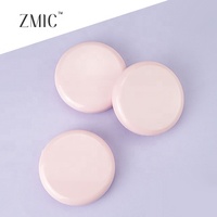 Boîtier vide pour poudre compacte avec miroir, 59 mm, pour une seule fard à joues rond rose, palette de maquillage format poche, palettes de fards à paupières, vente en gros